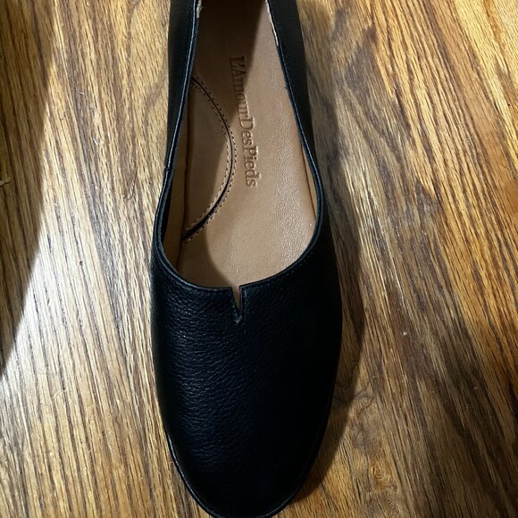 L'Amour Des Pieds Xavar Black Leather Flats - Picture 3 of 7